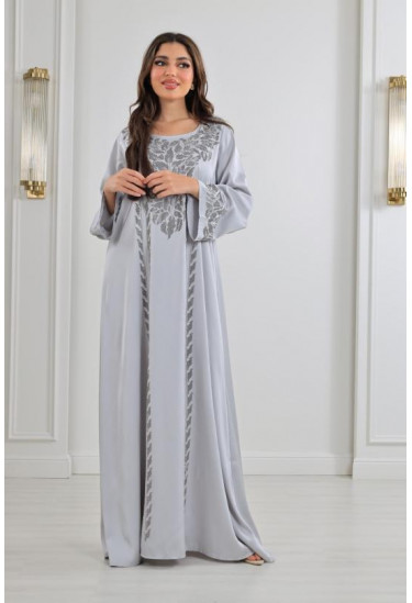 جلابية نسائية من الستان الناعم