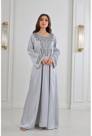 جلابية نسائية من الستان الناعم