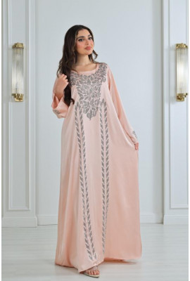 جلابية نسائية من الستان الناعم