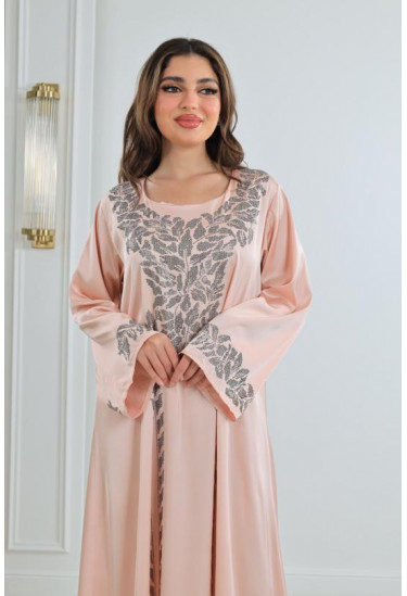 جلابية نسائية من الستان الناعم