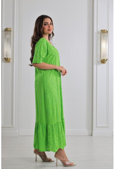 جلابية نسائية مزخرفة زخارف بارزة 