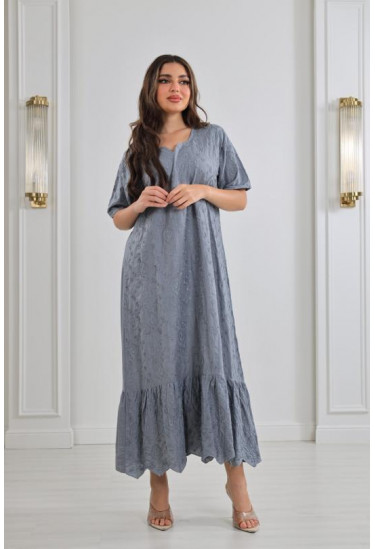 جلابية نسائية مزخرفة زخارف بارزة 