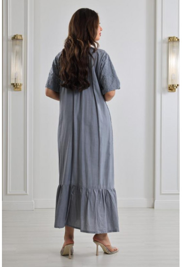 جلابية نسائية مزخرفة زخارف بارزة 