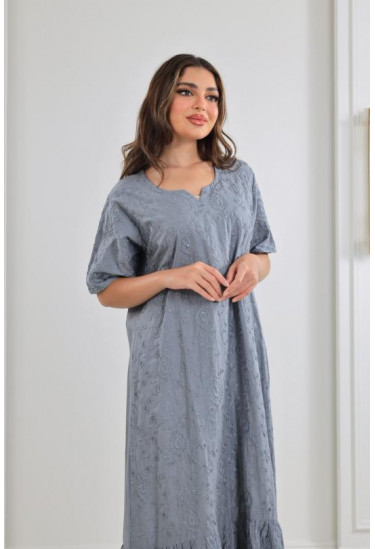 جلابية نسائية مزخرفة زخارف بارزة 