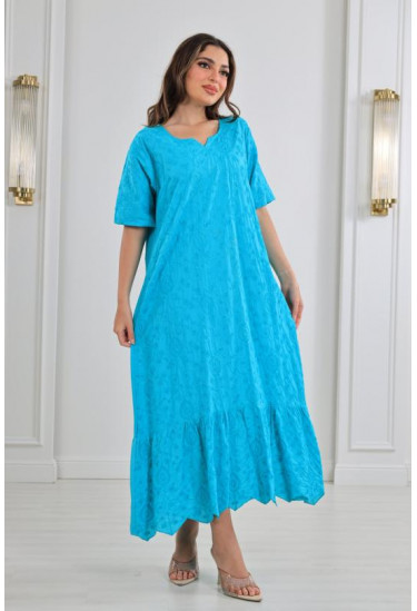 جلابية نسائية مزخرفة زخارف بارزة 