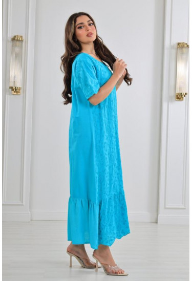 جلابية نسائية مزخرفة زخارف بارزة 