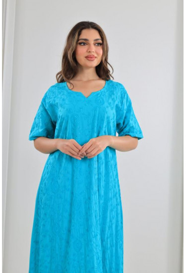 جلابية نسائية مزخرفة زخارف بارزة 