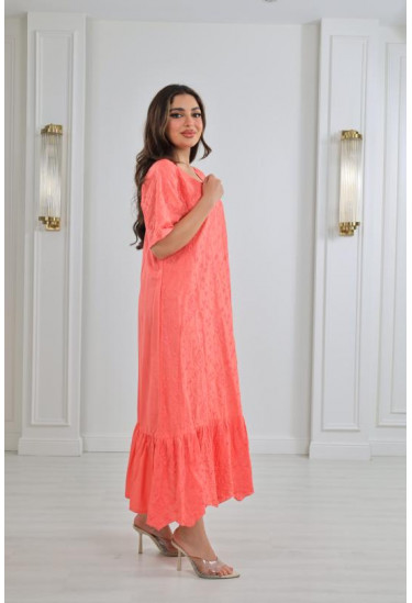 جلابية نسائية مزخرفة زخارف بارزة 