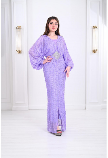 فستان نسائي بخصر مزين بشكل الجوهرة فستان نسائي بخصر مزين بشكل الجوهرة