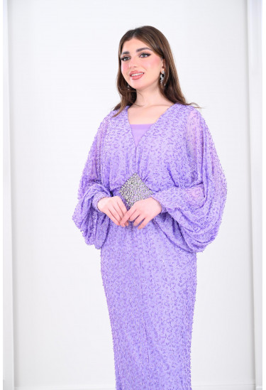 فستان نسائي بخصر مزين بشكل الجوهرة فستان نسائي بخصر مزين بشكل الجوهرة