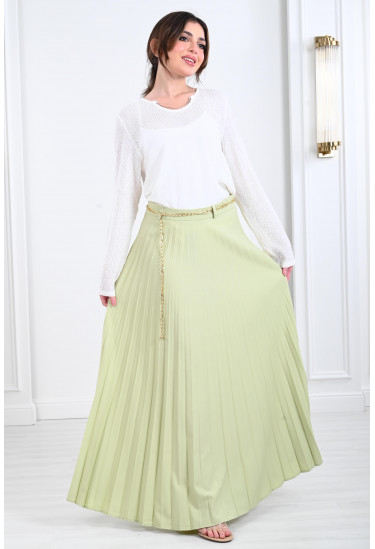 تنورة بيليسيه بسلسال على الخصر تنورة بيليسيه بسلسال على الخصر