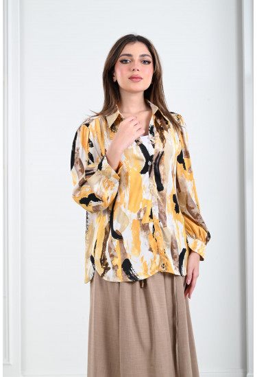 طقم نسائي بنمط كتل الألوان