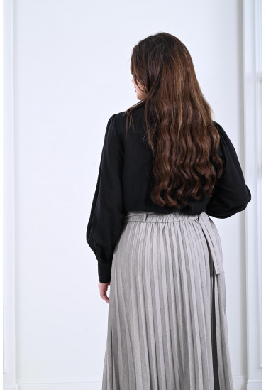 بلوزة نسائية ذات ياقة شرايط بلوزة نسائية ذات ياقة شرايط