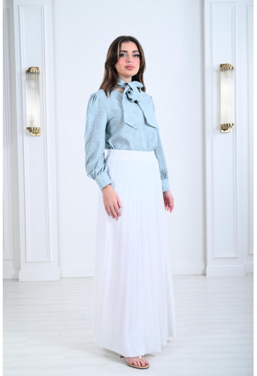 بلوزة نسائية ذات ياقة شرايط بلوزة نسائية ذات ياقة شرايط