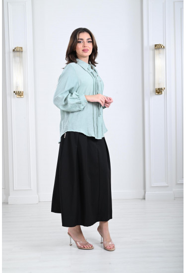 بلوزة نسائية بقصة ناعمة بلوزة نسائية بقصة ناعمة