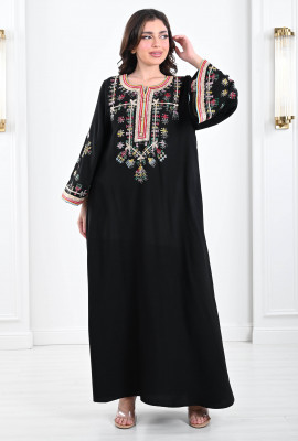 جلابية نسائية بتطريز بارز 