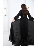 فستان سهرة نسائي بكسرات البيليسيه فستان سهرة نسائي بكسرات البيليسيه