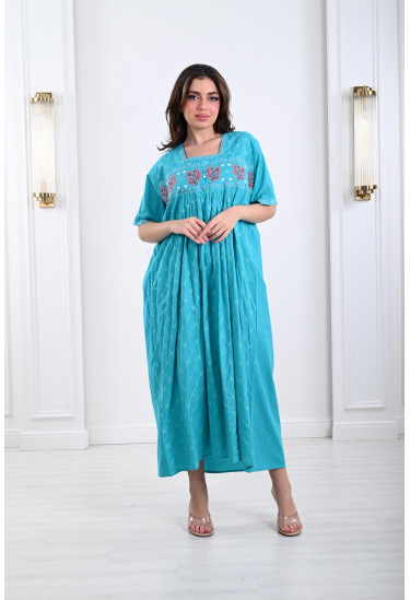 جلابية ميدي مطعمة بالدانتيل