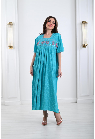 جلابية ميدي مطعمة بالدانتيل