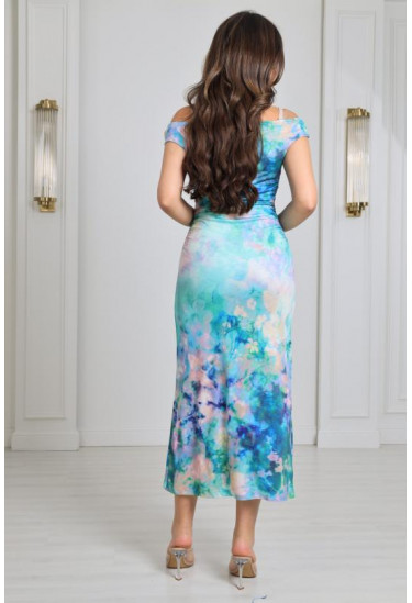 فستان أنثوي بالالوان الساحرة 