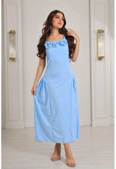 فستان ميدي ذات أجناب كلوش 