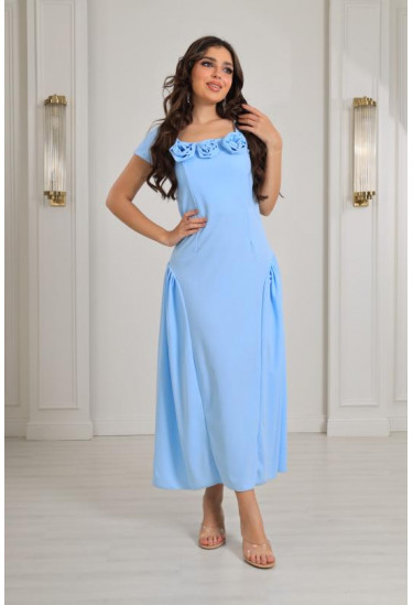 فستان ميدي ذات أجناب كلوش 