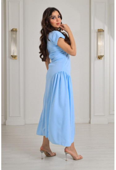 فستان ميدي ذات أجناب كلوش 