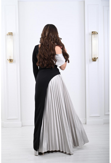 فستان سهرة بقصة عصرية فستان سهرة بقصة عصرية