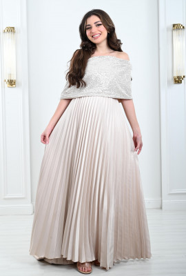 فستان سهرة حوامل بطلة أنيقة 