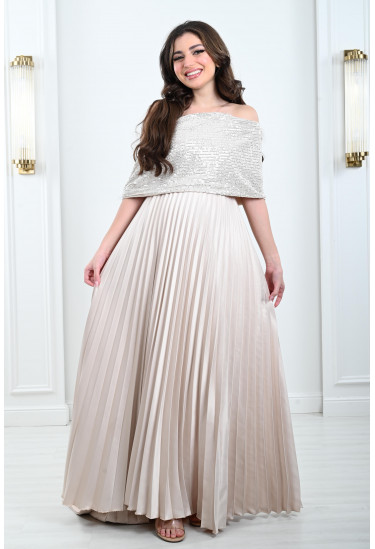 فستان سهرة حوامل بطلة أنيقة 