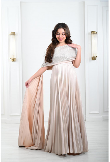 فستان سهرة حوامل بطلة أنيقة 