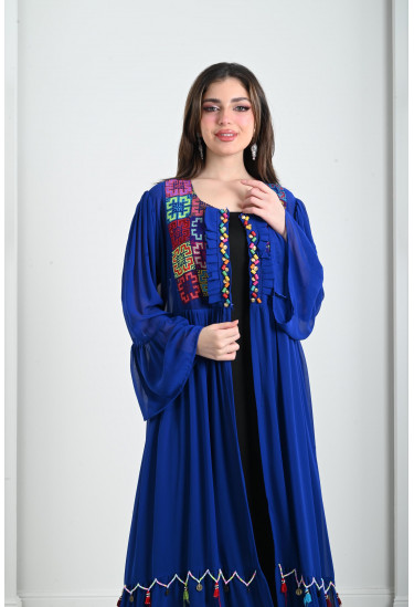 جلابية نسائية بنمط مغربي 
