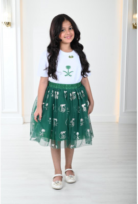 تنورة أطفال تل بنقشة اليوم الوطني 