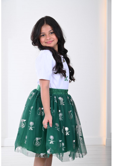 تنورة أطفال تل بنقشة اليوم الوطني تنورة أطفال تل بنقشة اليوم الوطني