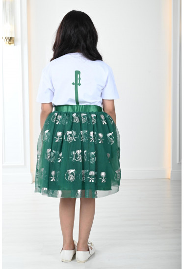 تنورة أطفال تل بنقشة اليوم الوطني تنورة أطفال تل بنقشة اليوم الوطني