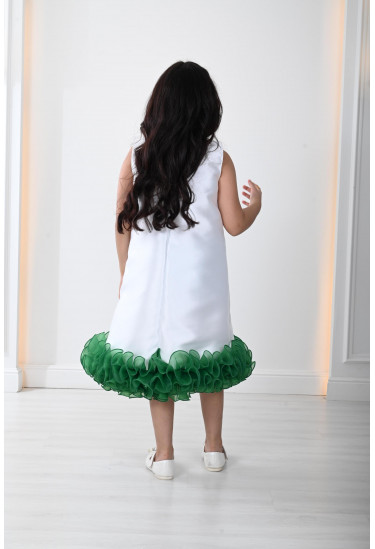 فستان أطفال ذو حواف كشكش فستان أطفال ذو حواف كشكش