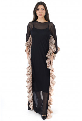 جلابيه نسائي  بحواف كشكشه 