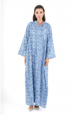 جلابية نسائية مزينة بالزهور