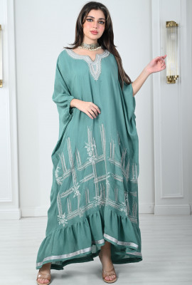 جلابية فضفاضة نمط كيمونو رقيق 