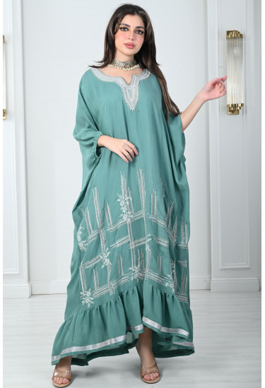 جلابية فضفاضة نمط كيمونو رقيق 