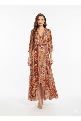 فستان مشجر طويل 