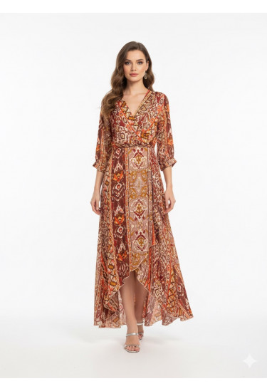 فستان مشجر طويل 