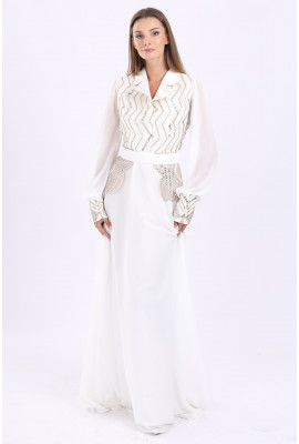 قفطان مغربي بتصميم بليزر