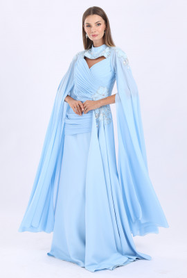 فستان نسائي بأكمام كيب 