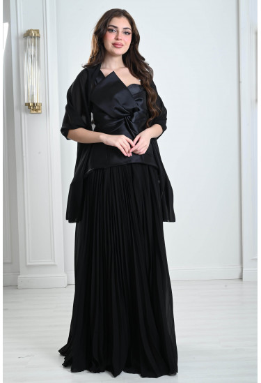 فستان نسائي نمط عقدة على الصدر فستان نسائي نمط عقدة على الصدر