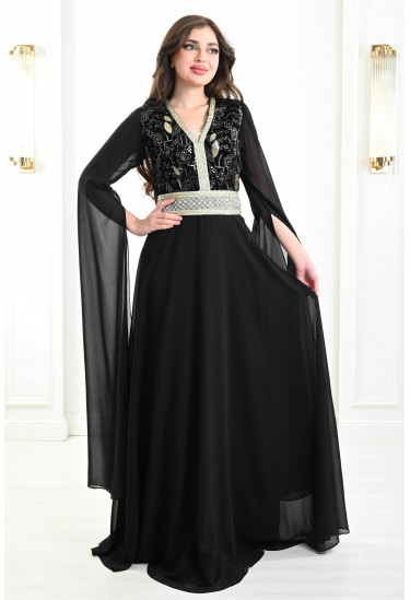 فستان نسائي بنمط مغربي مميز