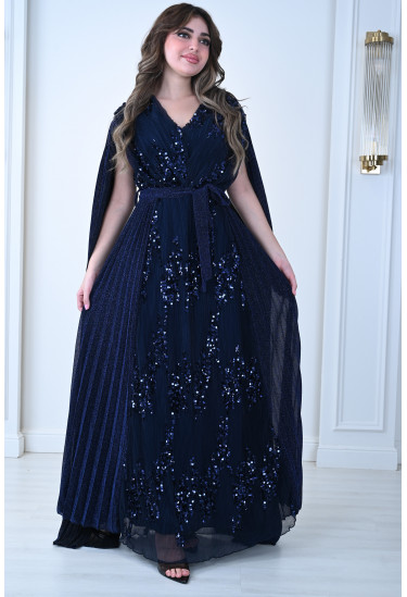 فستان سهرة ملكي بتطريز فاخر 