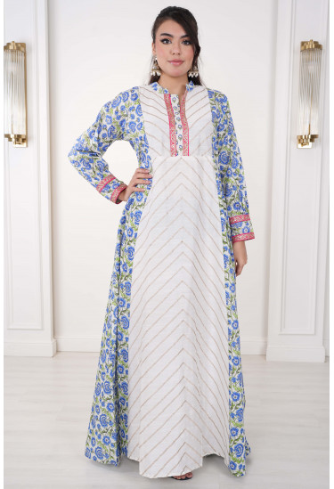 جلابيه نسائي طويله مشجره