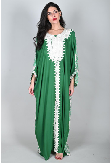 جلابية نسائية بنمط كيمونو فضفاض