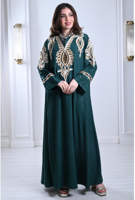 جلابية طويلة بتطريز أنيق